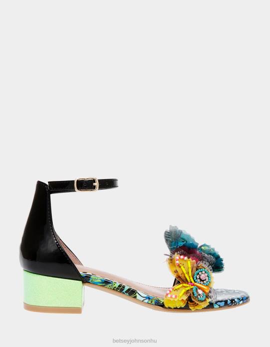 gyerekek Betsey Johnson pipi fekete multi cipő VFJ6S103
