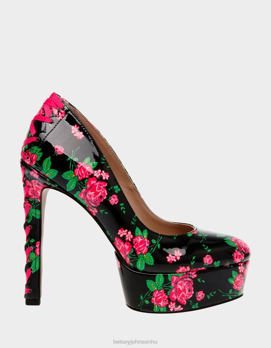 nők Betsey Johnson Bonnee fekete multi cipő VFJ6S109