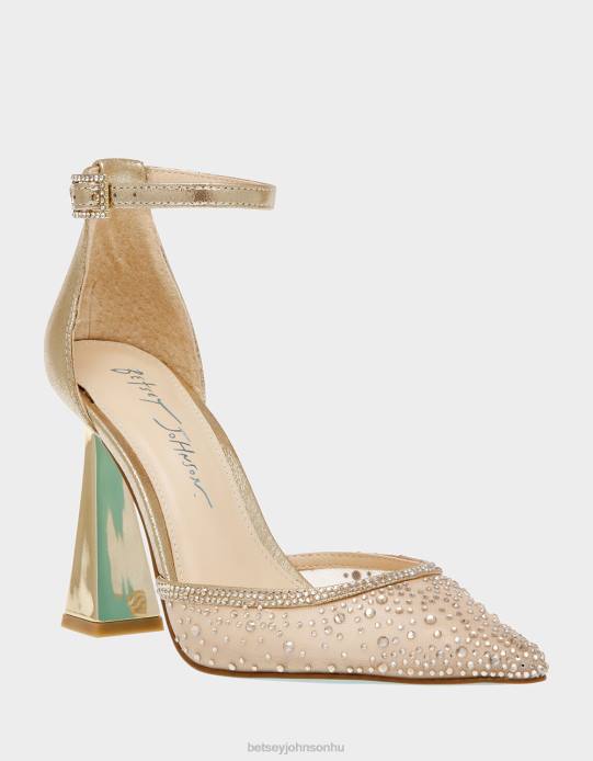nők Betsey Johnson brácsa poros arany cipő VFJ6S108