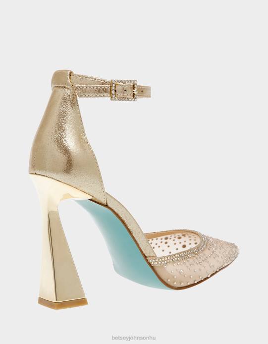 nők Betsey Johnson brácsa poros arany cipő VFJ6S108