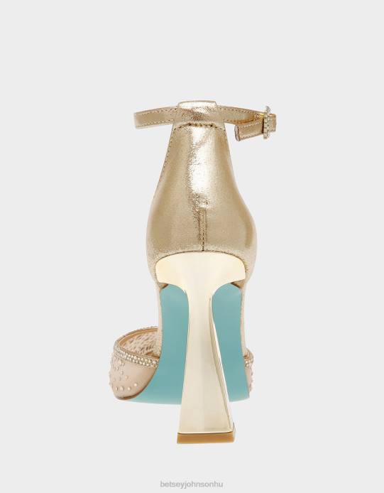 nők Betsey Johnson brácsa poros arany cipő VFJ6S108