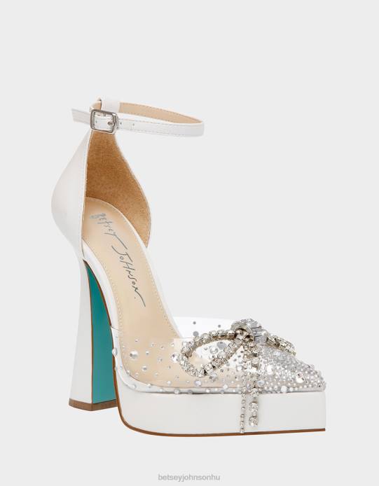 nők Betsey Johnson cher fehér cipő VFJ6S83