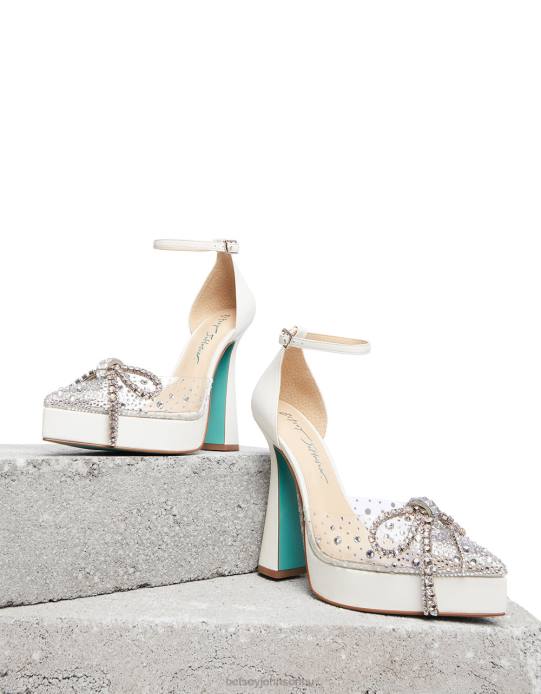 nők Betsey Johnson cher fehér cipő VFJ6S83