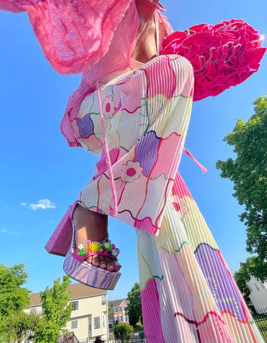 nők Betsey Johnson jordán rózsaszín multi cipő VFJ6S82