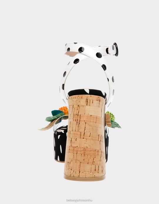 nők Betsey Johnson kobold fekete-fehér cipő VFJ6S105