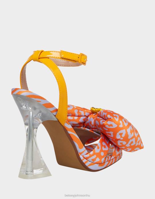 nők Betsey Johnson pollie narancssárga multi cipő VFJ6S55