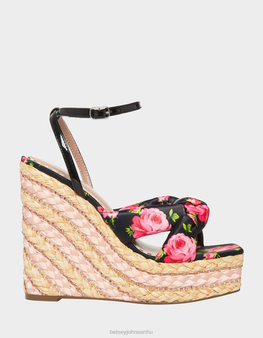 nők Betsey Johnson árvácska fekete multi cipő VFJ6S137