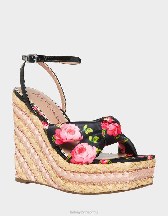 nők Betsey Johnson árvácska fekete multi cipő VFJ6S137
