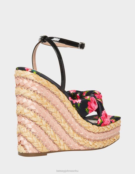 nők Betsey Johnson árvácska fekete multi cipő VFJ6S137