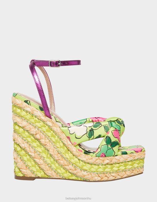 nők Betsey Johnson árvácska sárga multi cipő VFJ6S153