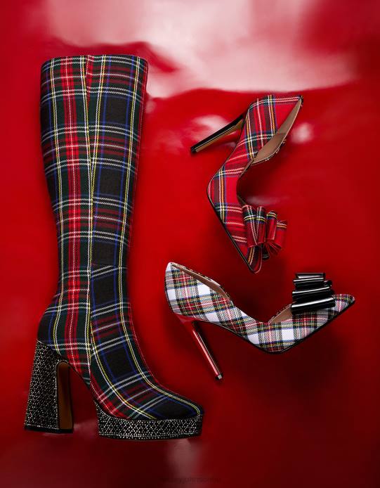 nők Betsey Johnson valeria fekete kockás cipő VFJ6S173