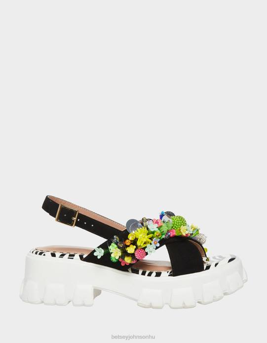 nők Betsey Johnson frankee fekete multi cipő VFJ6S90