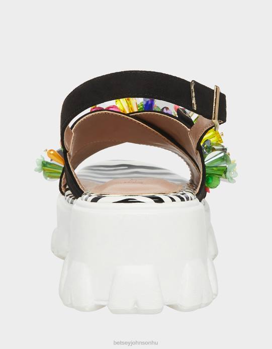 nők Betsey Johnson frankee fekete multi cipő VFJ6S90