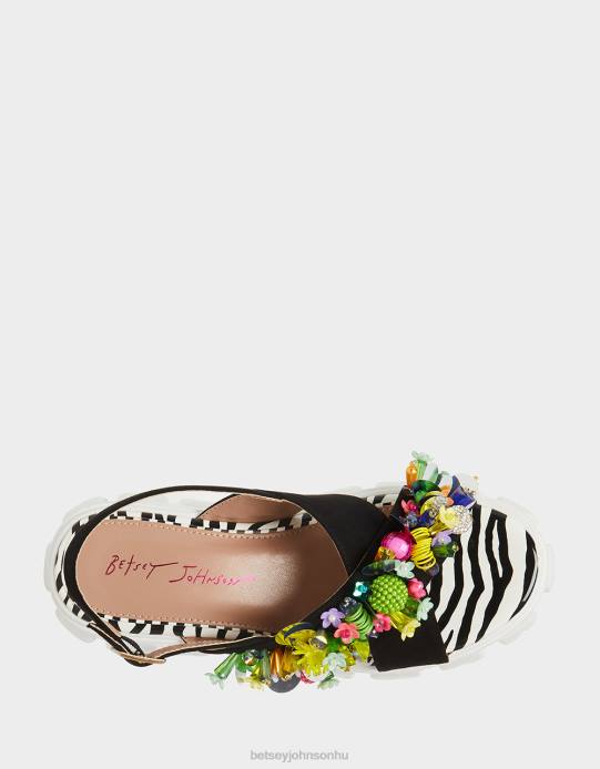 nők Betsey Johnson frankee fekete multi cipő VFJ6S90