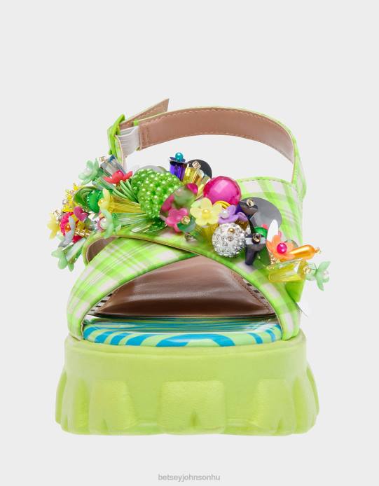 nők Betsey Johnson frankee zöld multi cipő VFJ6S125