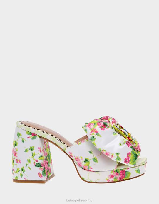 nők Betsey Johnson possie fehér multi cipő VFJ6S8