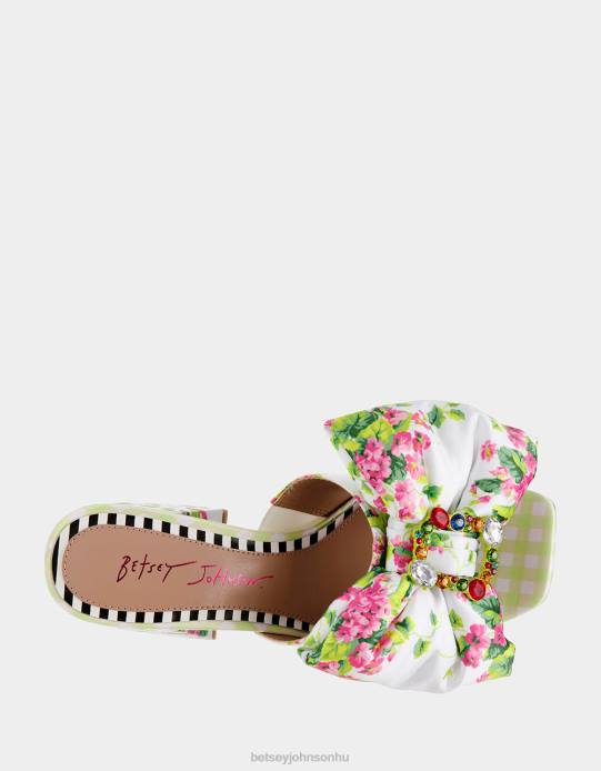 nők Betsey Johnson possie fehér multi cipő VFJ6S8