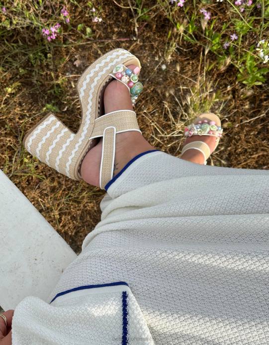 nők Betsey Johnson shellie természetes multi cipő VFJ6S67