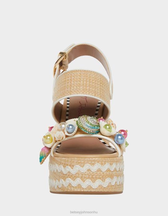 nők Betsey Johnson shellie természetes multi cipő VFJ6S67