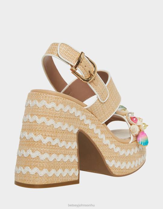 nők Betsey Johnson shellie természetes multi cipő VFJ6S67