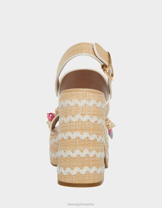 nők Betsey Johnson shellie természetes multi cipő VFJ6S67