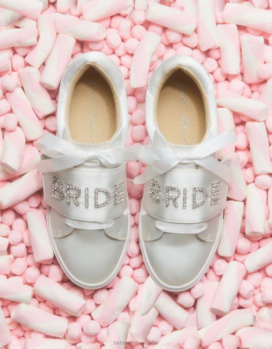 nők Betsey Johnson sb-liana elefántcsont szatén cipő VFJ6S183