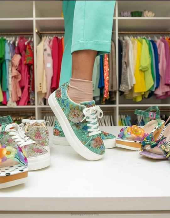 nők Betsey Johnson sidny zöld multi cipő VFJ6S47