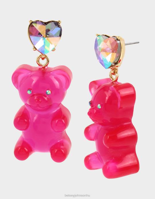 nők Betsey Johnson gumimaci csepp fülbevaló rózsaszín ékszerek VFJ6S330