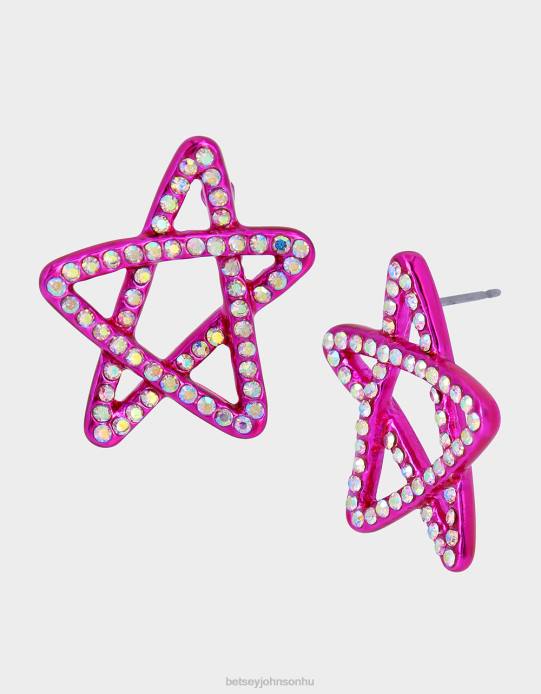 nők Betsey Johnson gyerek giccs csillag szegecsek rózsaszín ékszerek VFJ6S354