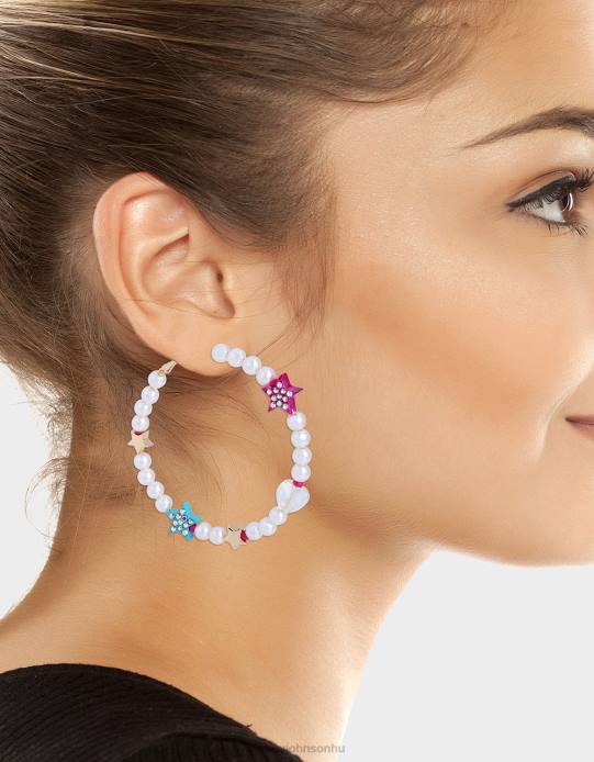 nők Betsey Johnson gyerek giccs gyöngy gyöngy karika több ékszerek VFJ6S360