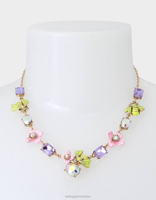 nők Betsey Johnson virágbemutató méhfürt nyaklánc több ékszerek VFJ6S334
