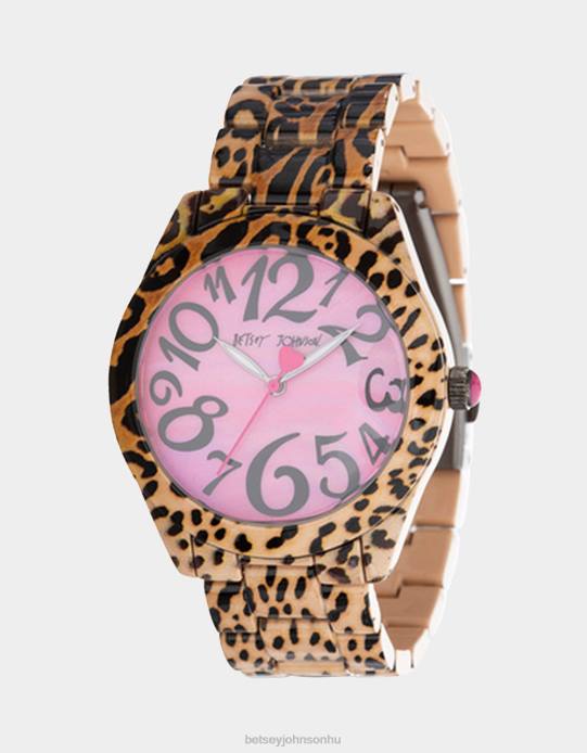 nők Betsey Johnson Betsey idő szerető karóra leopárd ékszerek VFJ6S344