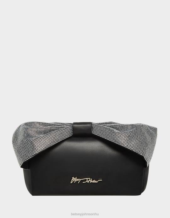 nők Betsey Johnson az összes bling íj fogantyús táska fekete kiegészítők VFJ6S237