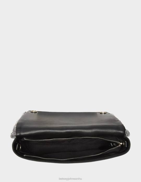 nők Betsey Johnson az összes bling íj fogantyús táska fekete kiegészítők VFJ6S237