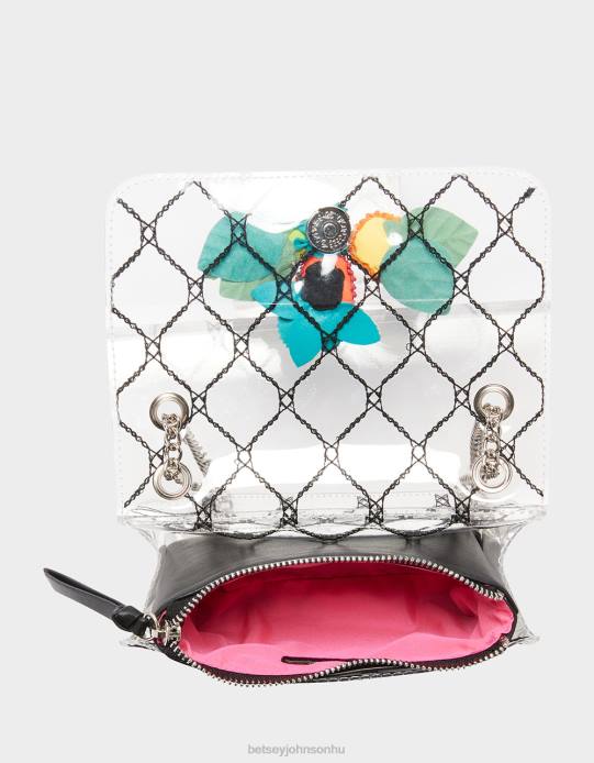 nők Betsey Johnson bogyó csinos kabrió crossbody egyértelmű kiegészítők VFJ6S243