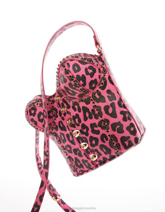 nők Betsey Johnson fűzős giccses szerelem crossbody fekete/rózsaszín kiegészítők VFJ6S219