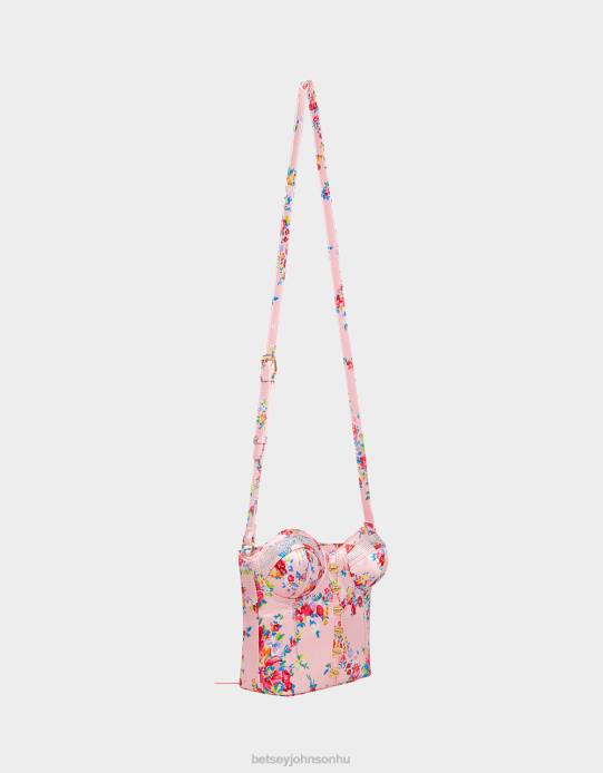 nők Betsey Johnson fűzős giccses szerelem crossbody virágos kiegészítők VFJ6S220