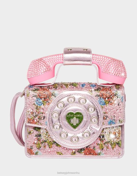 nők Betsey Johnson giccs gimme egy csengő telefontáska rózsaszín kiegészítők VFJ6S208