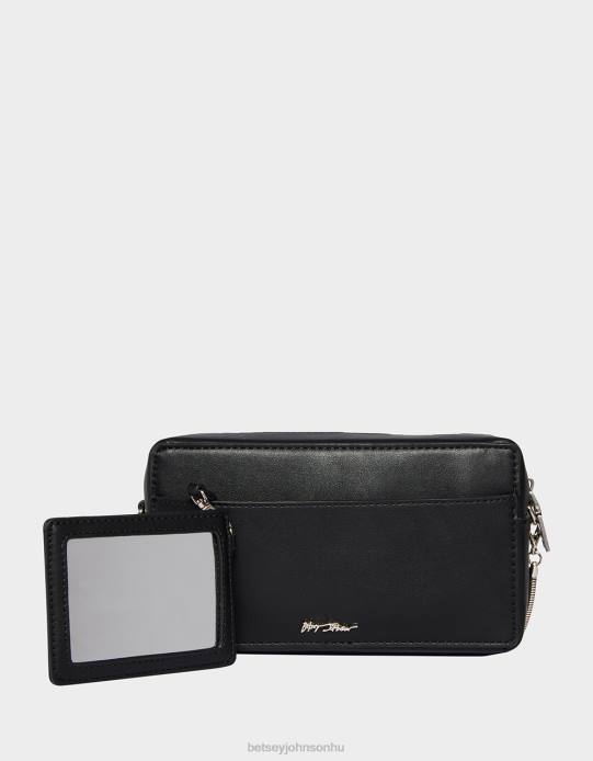 nők Betsey Johnson giccs légy kedves rewind vhs crossbody fekete kiegészítők VFJ6S223