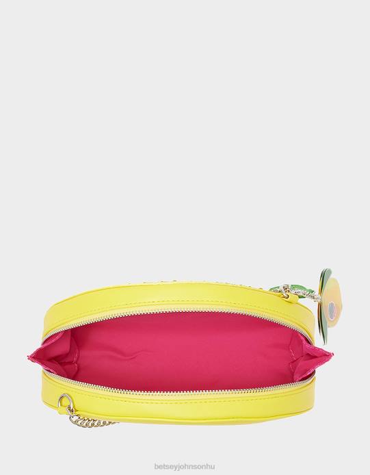 nők Betsey Johnson giccs puccer fel keresztben sárga kiegészítők VFJ6S209