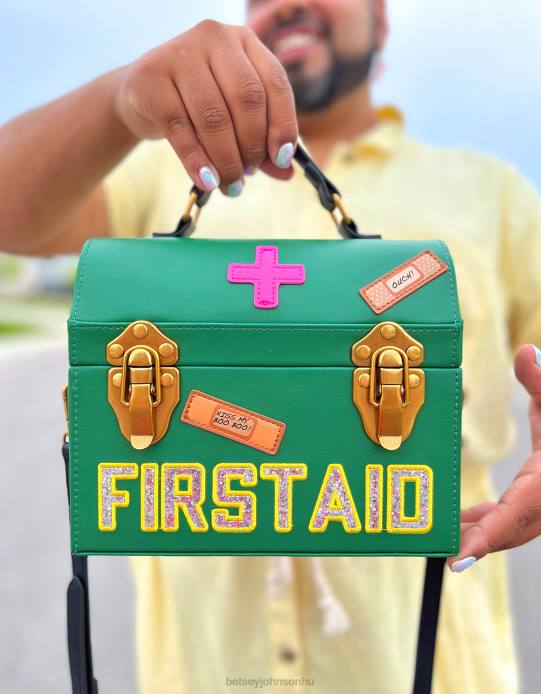 nők Betsey Johnson giccset játszó orvos crossbody zöld kiegészítők VFJ6S204