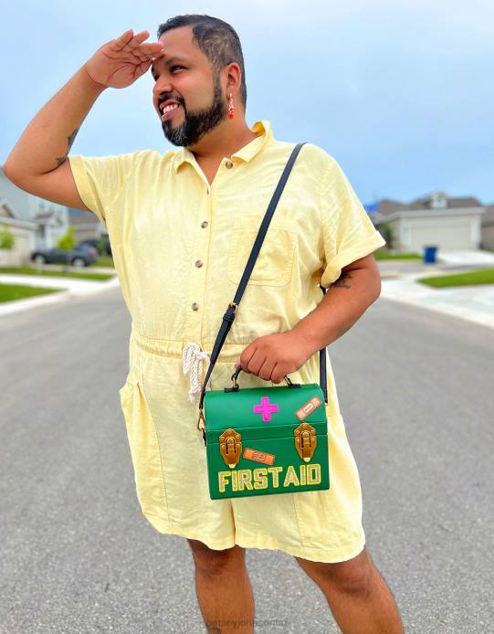 nők Betsey Johnson giccset játszó orvos crossbody zöld kiegészítők VFJ6S204