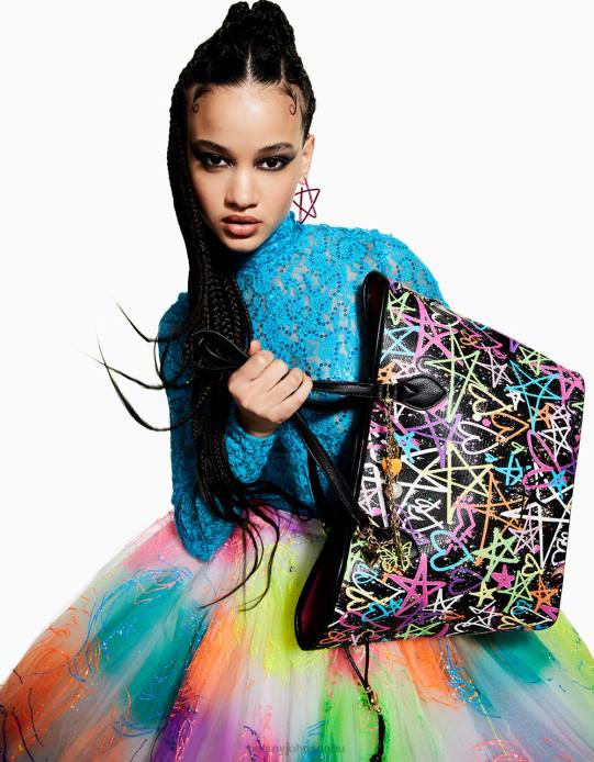 nők Betsey Johnson graffiti édes 2 tote fekete kiegészítők VFJ6S207