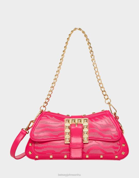 nők Betsey Johnson könnyű ott tigris crossbody táska rózsaszín kiegészítők VFJ6S261
