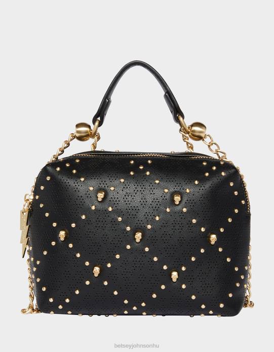 nők Betsey Johnson állapot koponya kereszttest fekete kiegészítők VFJ6S235