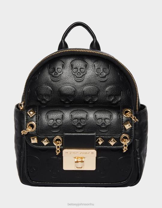 nők Betsey Johnson no brainer koponya mini hátizsák fekete kiegészítők VFJ6S241