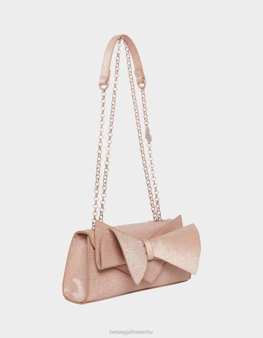 nők Betsey Johnson szögletes masni kabrió táska pezsgő kiegészítők VFJ6S249