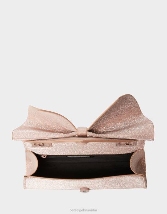 nők Betsey Johnson szögletes masni kabrió táska pezsgő kiegészítők VFJ6S249