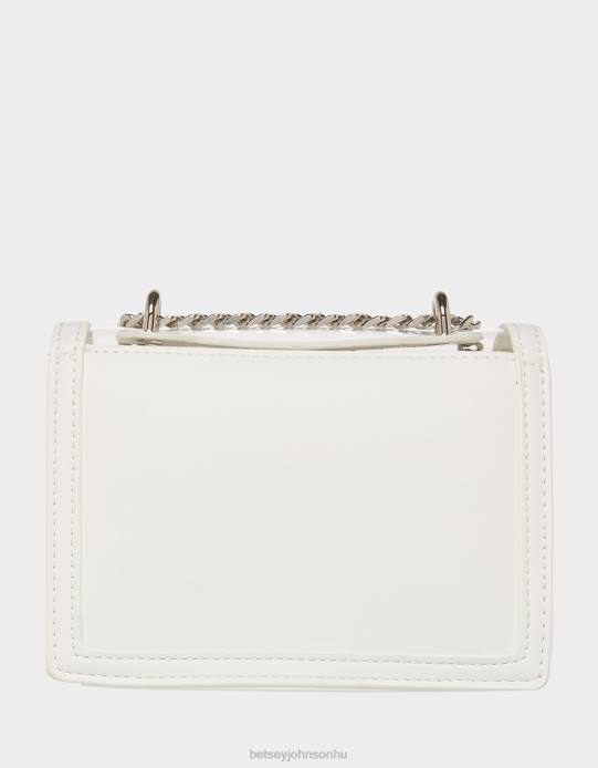 nők Betsey Johnson átlátszó átalakítható táska strassz masnival fehér kiegészítők VFJ6S225