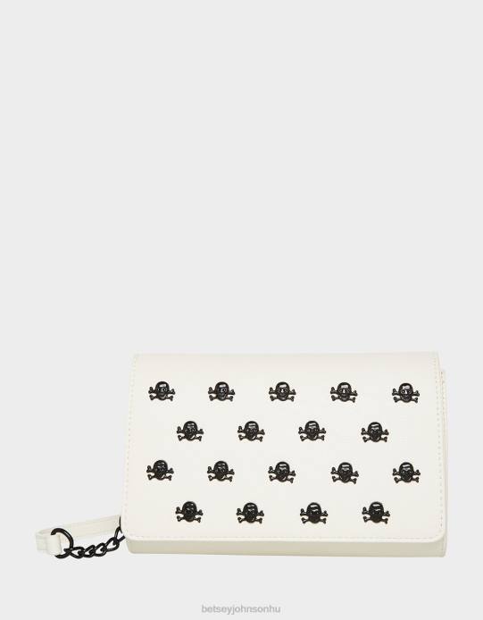 nők Betsey Johnson xo koponya kereszttest fehér kiegészítők VFJ6S245